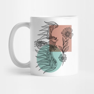 Phoenix Mithology Hand Drawn Mug